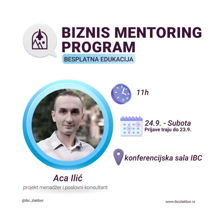 Biznis mentoring na Zlatiboru Aco Ilić